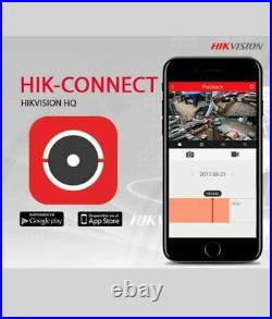 HIKVISION 5MP CCTV SECURITY CAMERA 3K SYSTEM AUDIO MIC ColorVU Mobile view KIT