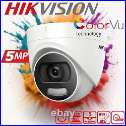 HIKVISION CCTV Camera System 4CH DVR Home Outdoor Security Kit with Hard Drive