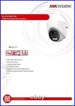 HIKVISION CCTV Camera System 4CH DVR Home Outdoor Security Kit with Hard Drive