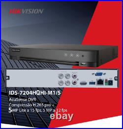 HIKVISION CCTV Camera System 4CH DVR Home Outdoor Security Kit with Hard Drive