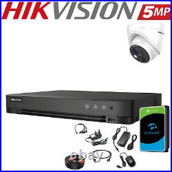 HIKVISION CCTV Home Security System full Kit IR CAMERA 5MP DVR Home outdoor UK