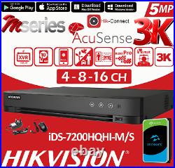 HIKVISION ColorVu 6MP CCTV SECURITY 3K SYSTEM AUDIO CAMERA AI Motion Detection