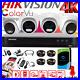 Hikvision 4K 8MP COLORVU CCTV Outdoor KIT Audio CAMERA SYSTEM DVR + 500GB HDD UK