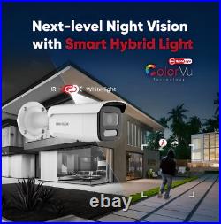 Hikvision 4MP ColorVu 24/7 AcuSense Outdoor IP Network Home Security CCTV Camera