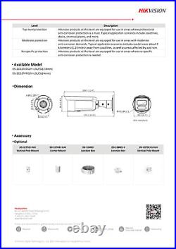 Hikvision 4MP ColorVu 24/7 AcuSense Outdoor IP Network Home Security CCTV Camera