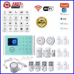 Home Security Alarm System Wireless WIFI GSM Tuya Smart Life APP Motion Sensor