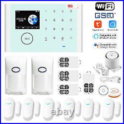 Home Security Alarm System Wireless WIFI GSM Tuya Smart Life APP Motion Sensor