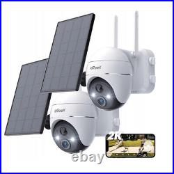 IeGeek 2K Home Security Camera Wireless 360° PTZ Solar Battery Outdoor CCTV Cam