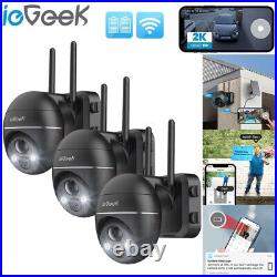 IeGeek 2K Wireless Battery Security Camera, 360° PTZ Outdoor Home CCTV Cam PIR