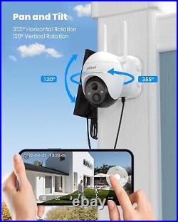 IeGeek 2K Wireless Security Camera PTZ WiFi 3MP Solar Powered CCTV Home Outdoor