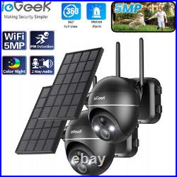 IeGeek 5MP Smart Security Camera WiFi Wireless CCTV PTZ 360° 2 Way Audio Home UK