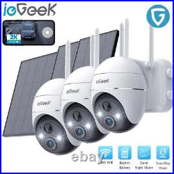 IeGeek CCTV Camera Solar Powered Wireless Outdoor WIFI Smart Home Security 3MP