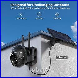 IeGeek Outdoor 5MP PTZ Security Camera Wireless WiFi Home Battery CCTV System UK