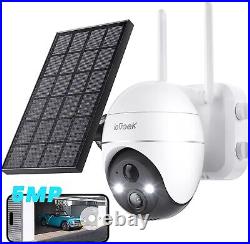 IeGeek Outdoor 5MP Security Camera 360° Wireless PTZ Home Battery CCTV System UK