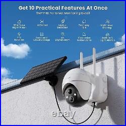 IeGeek Outdoor 5MP Security Camera 360° Wireless PTZ Home Battery CCTV System UK