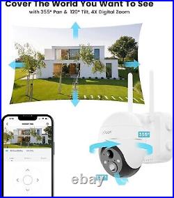 IeGeek Outdoor 5MP Security Camera 360° Wireless PTZ Home Battery CCTV System UK