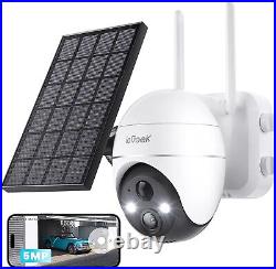 IeGeek Outdoor 5MP Solar Security Camera Wireless Home WiFi Battery CCTV System