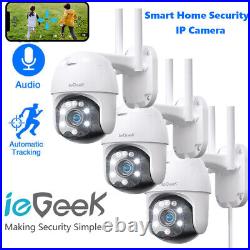 IeGeek Wireless IP Camera WIFI Outdoor CCTV 360° PTZ Smart Home Security Cameras