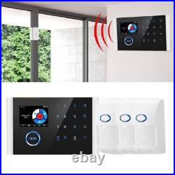 LED Wireless GSM SMS WiFi Smart Home House Office Security Burglar Alarm Kit