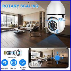 Lot E27 Light Bulb Security Camera Wi-Fi IR Night Smart Home Wireless Waterproof