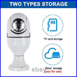 Lot E27 Light Bulb Security Camera Wi-Fi IR Night Smart Home Wireless Waterproof