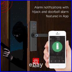 Multiple Smart Door Fingerprint Lock Home Security Lock APP+Card+Password+Key