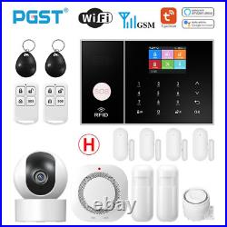 PGST Smart Life Alarm System for Home WIFI GSM Security Alarm Host with Door and