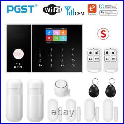 PGST Smart Life Alarm System for Home WIFI GSM Security Alarm Host with Door and