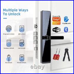 Smart Bluetooth Fingerprint Door Handle 7 Ways To Unlock