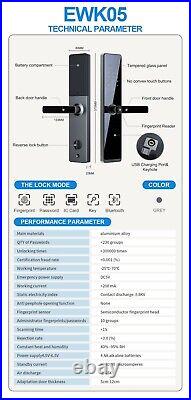 Smart Bluetooth Fingerprint Door Handle 7 Ways To Unlock