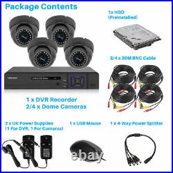 Smart CCTV Camera System HD Video DVR Recorder 4 Outdoor Security Cams Home UK