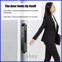 Smart Door Lock 3D Face Recognition Camera FingerPrint Password Security Lock