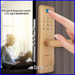 Smart Door Lock Fingerprint Password IC Card Lock Anti-Theft Home Security