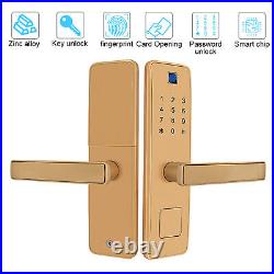 Smart Door Lock Fingerprint Password IC Card Lock Anti-Theft Home Security