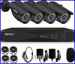 Smart Home Security CCTV Camera System HD 1080P 4CH 8CH DVR Outdoor Night Vision