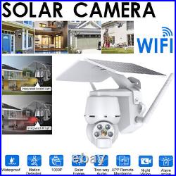 Smart IP Camera WIFI Outdoor CCTV 1080P HD PTZ Home Security IR Recorder Solar