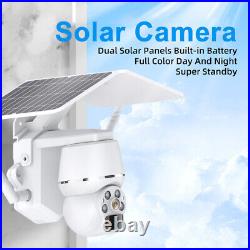 Smart IP Camera WIFI Outdoor CCTV 1080P HD PTZ Home Security IR Recorder Solar