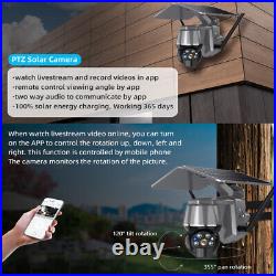 Smart IP Camera WIFI Outdoor CCTV 1080P HD PTZ Home Security IR Recorder Solar