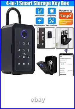 Smart Key Storage Box Fingerprint Bluetooth Digital Security Safe Lockbox