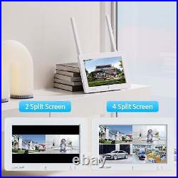 Solar Battery Powered Wireless Security Camera System Outdoor Home Wifi IP Audio