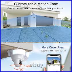 Solar IP Camera Wireless WIFI Home Security Outdoor CCTV HD PTZ Smart Light 2K