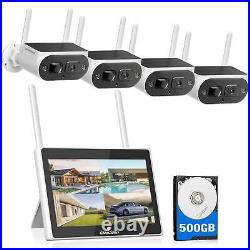 Solar Security Cameras Wireless Outdoor 4MP Home Security System Forever Power