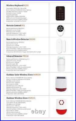 Staniot Smart Home Security Alarm System Window Door Sensors 433MHz Wi-Fi 4G