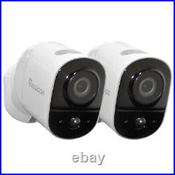 Toucan Wireless Security Camera 2 Pack HD 1080p CCTV WiFi Smart White Outdoor