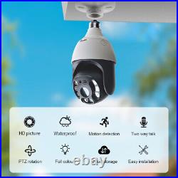 Tuya WIFI E27 Bulb Camera HD 1080P Wireless CCTV PTZ Smart Home Security IR Cam