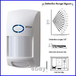 Tuya Wireless Security WiFi Door Smart Home Office Fire Alarm Burglar System UK