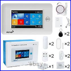 UK Wireless Security Full Touch Screen GSM WiFi Smart Home Burglar Alarm System