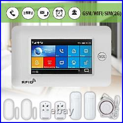 UK Wireless Security Full Touch Screen GSM WiFi Smart Home Burglar Alarm System