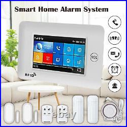 UK Wireless Security Full Touch Screen GSM WiFi Smart Home Burglar Alarm System