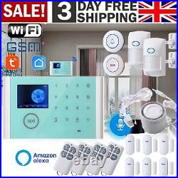 WIFI Smart Alarm System Wireless Burglar Smart Tuya APP GSM Home Security Alarm